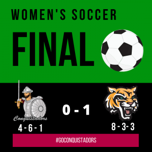 FNU Women's Soccer Final Results Graphic (11-11-22)