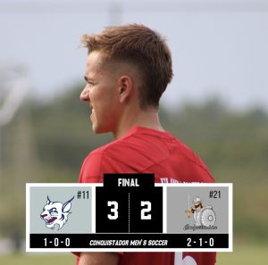 Conquistador men's soccer falter against the St. Thomas Bobcats 3-2. (August 26, 2023)