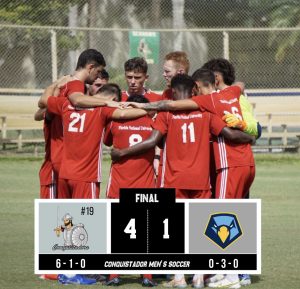 FNU men's soccer defeats Point University on Sept. 11, 4-1.