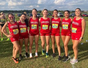 FNU women's cross country team group photo.