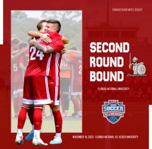 FNU men’s soccer headed to West Palm for NAIA Nationals graphic.