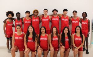 FNU's men's and women's cross country group photo.