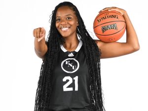 FNU basketball player Tyra Kirlew.