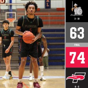 FNU falls in final game of 2023 calendar year graphic.