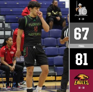 FNU falls to Eagles for final regular season loss graphic.