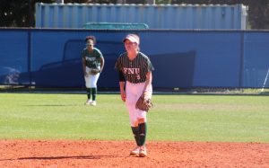 FNU softball's shortstop Tara McCaffery.