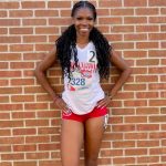 FNU's Joelle Baptiste at NAIA Outdoor Nationals.