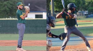 FNU baseball players Bastyan Hernandez and Jordan Lewis.